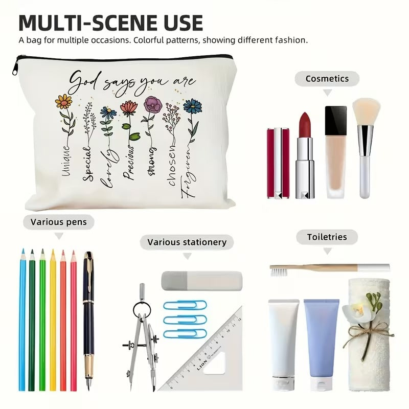 Christian Bible Verse Makeup & Bible Scripture Bag