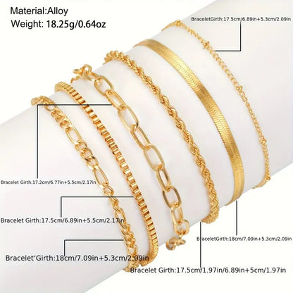 Minimalist Layered Bracelet Set